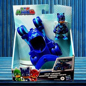 PJ MASKS Blue Cat-Car with Catboy Super Hero Action Figure Toy Brand New